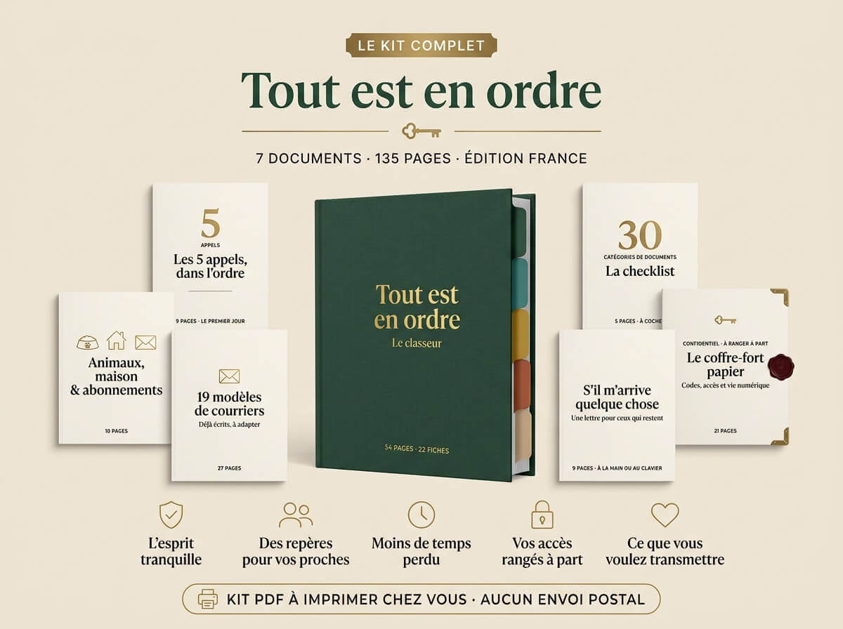 Le kit Tout est en ordre