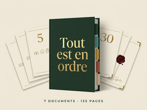 Kit complet - Tout est en ordre - 7 documents - 135 pages - Edition FRANCE